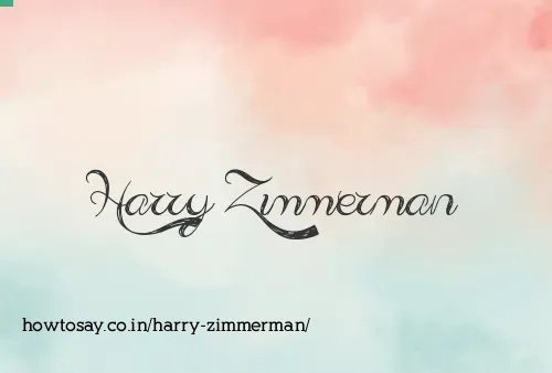 Harry Zimmerman