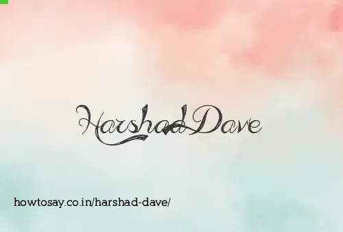 Harshad Dave
