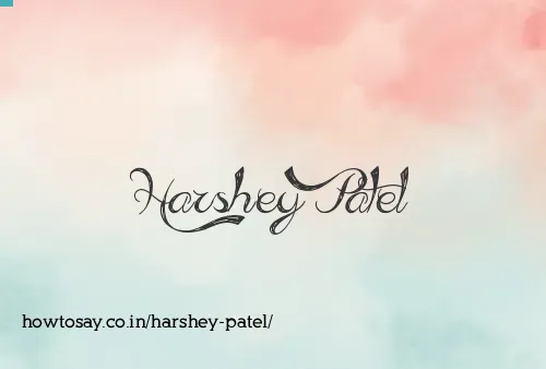 Harshey Patel