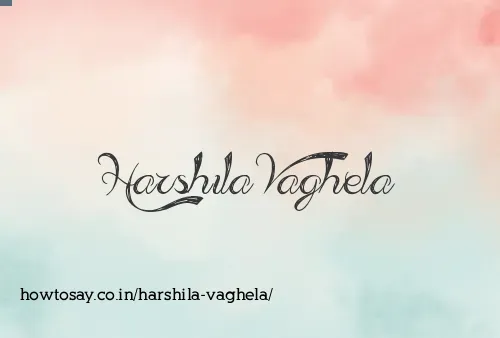 Harshila Vaghela