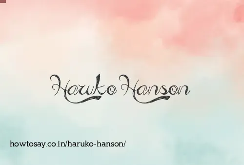 Haruko Hanson