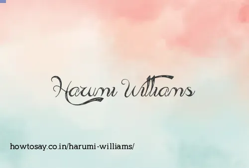Harumi Williams