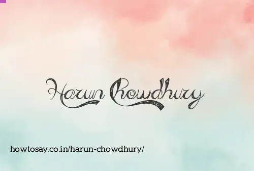 Harun Chowdhury