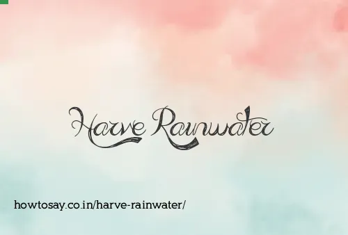 Harve Rainwater