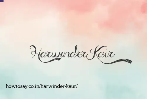 Harwinder Kaur