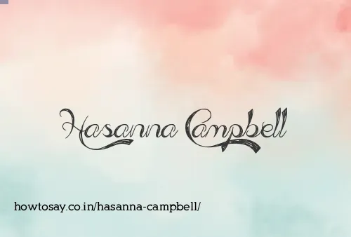 Hasanna Campbell