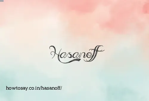 Hasanoff
