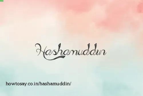 Hashamuddin