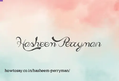 Hasheem Perryman