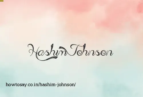 Hashim Johnson