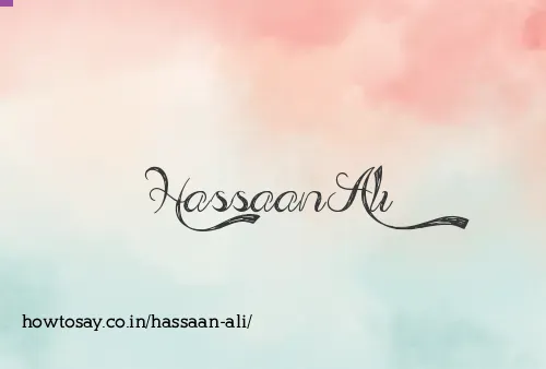 Hassaan Ali