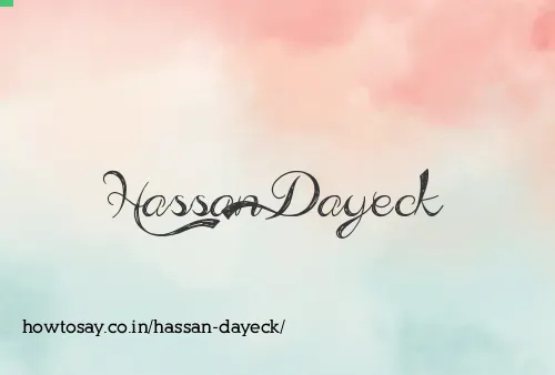 Hassan Dayeck
