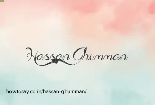 Hassan Ghumman