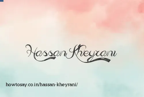 Hassan Kheyrani