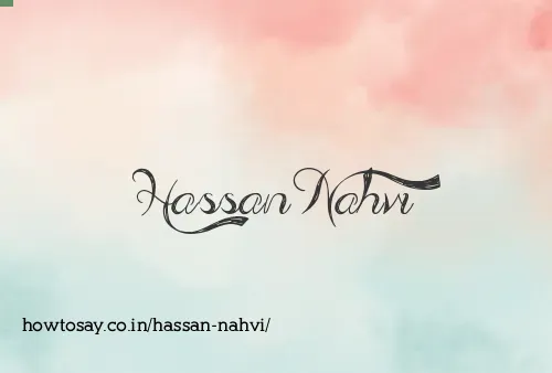 Hassan Nahvi