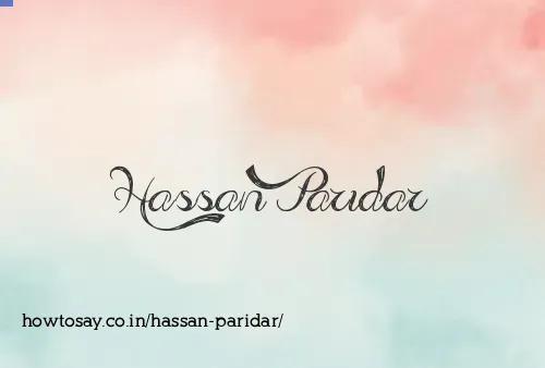 Hassan Paridar