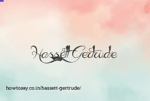 Hassett Gertrude