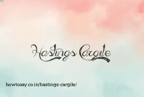 Hastings Cargile