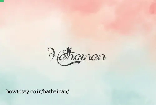 Hathainan