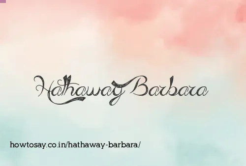 Hathaway Barbara