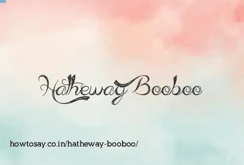 Hatheway Booboo