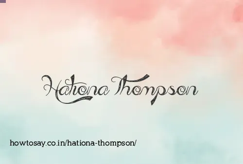 Hationa Thompson