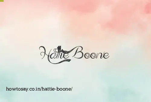 Hattie Boone