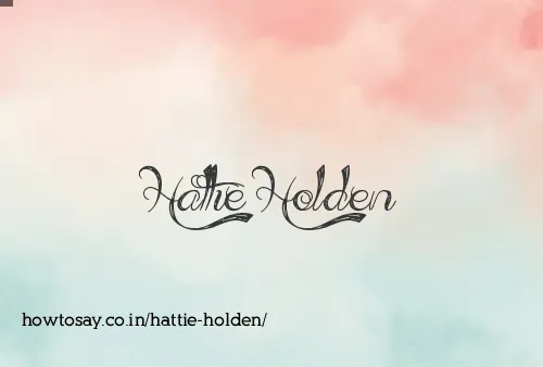 Hattie Holden