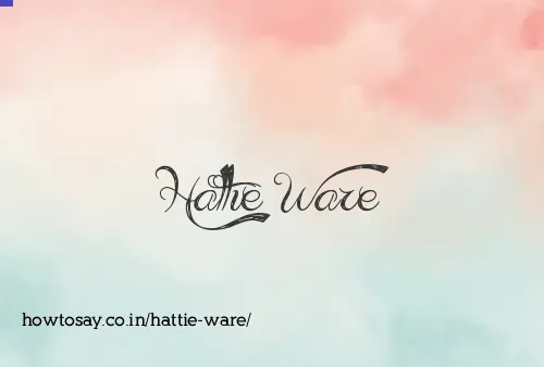 Hattie Ware