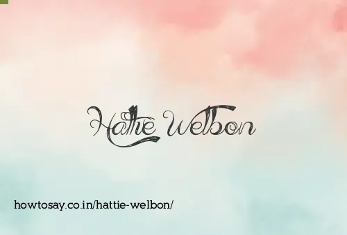 Hattie Welbon