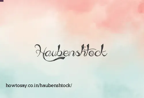 Haubenshtock