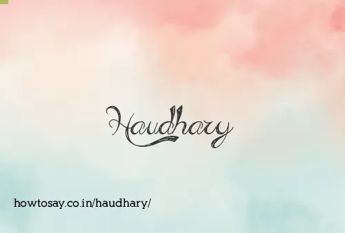 Haudhary