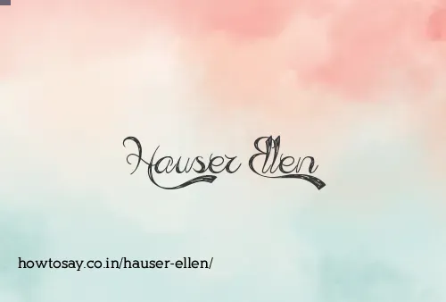 Hauser Ellen