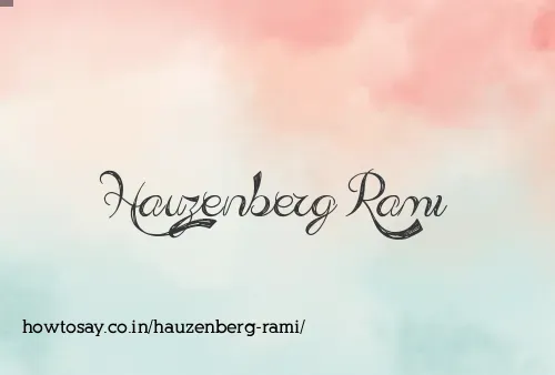 Hauzenberg Rami