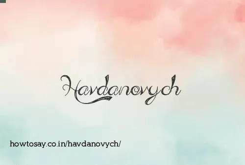 Havdanovych