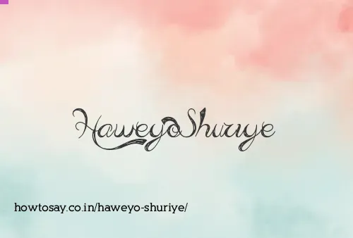 Haweyo Shuriye