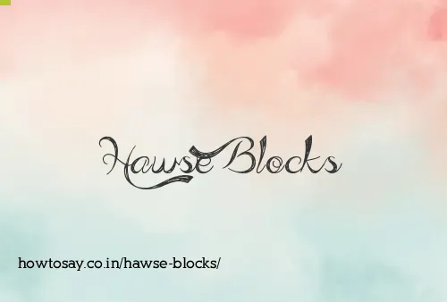 Hawse Blocks