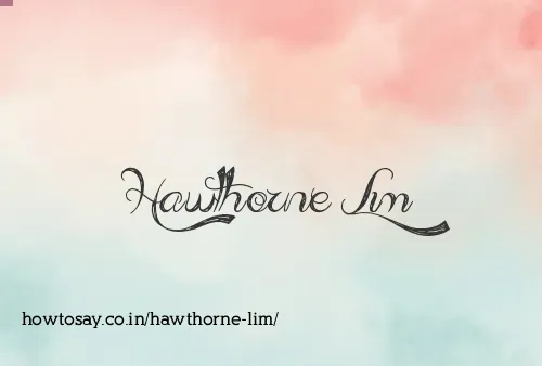 Hawthorne Lim