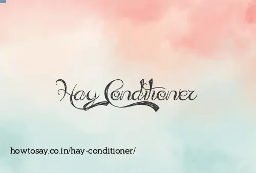 Hay Conditioner