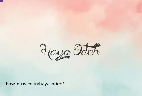 Haya Odeh