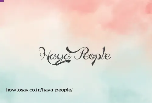 Haya People