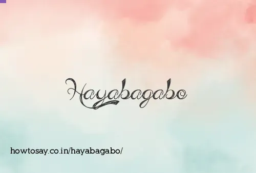 Hayabagabo
