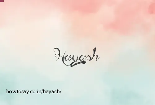 Hayash