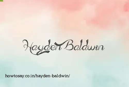 Hayden Baldwin