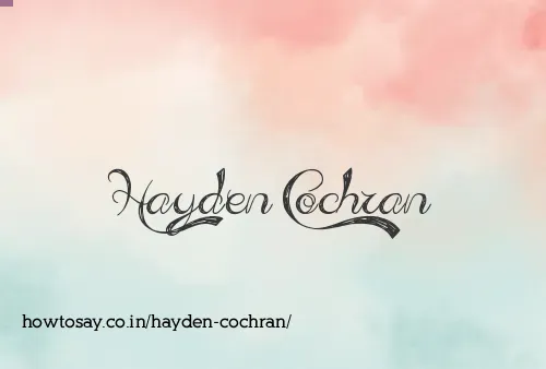 Hayden Cochran