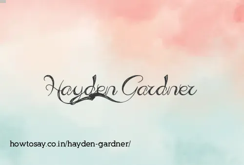 Hayden Gardner