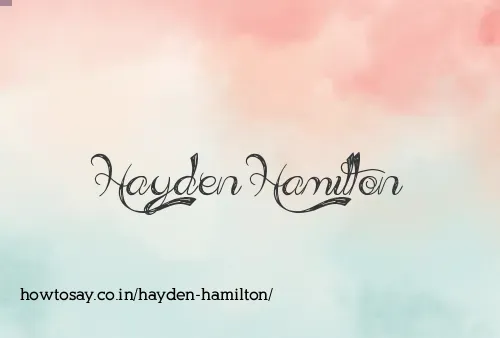 Hayden Hamilton