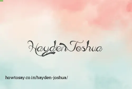 Hayden Joshua