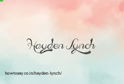 Hayden Lynch