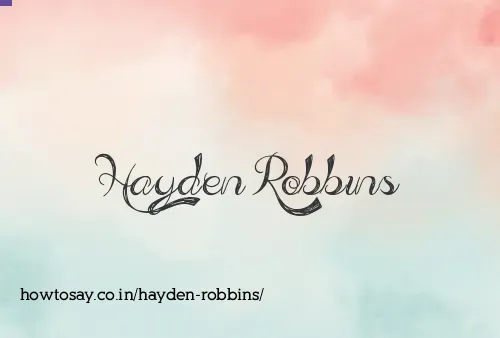 Hayden Robbins